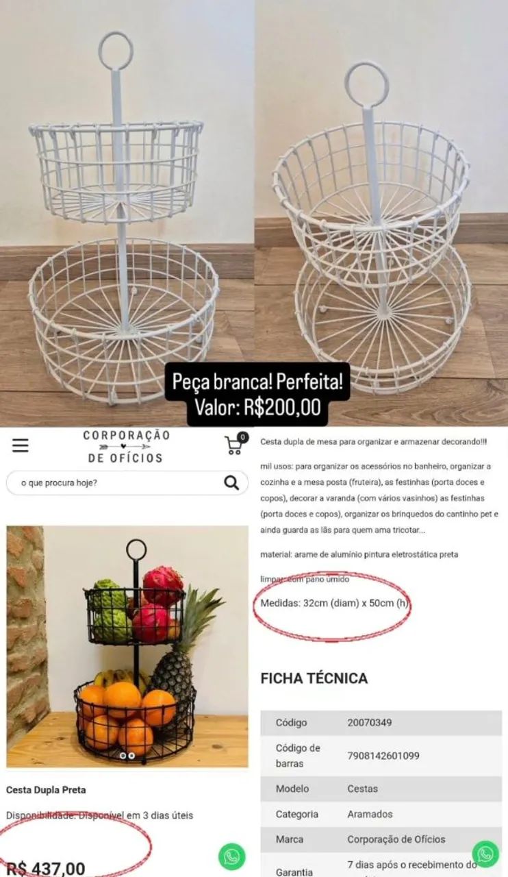 Cesta dupla face