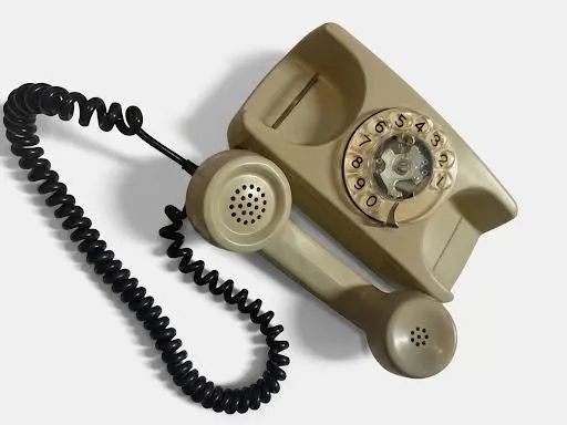 Telefone De Mesa Antigo Retro Disco (decorativo).