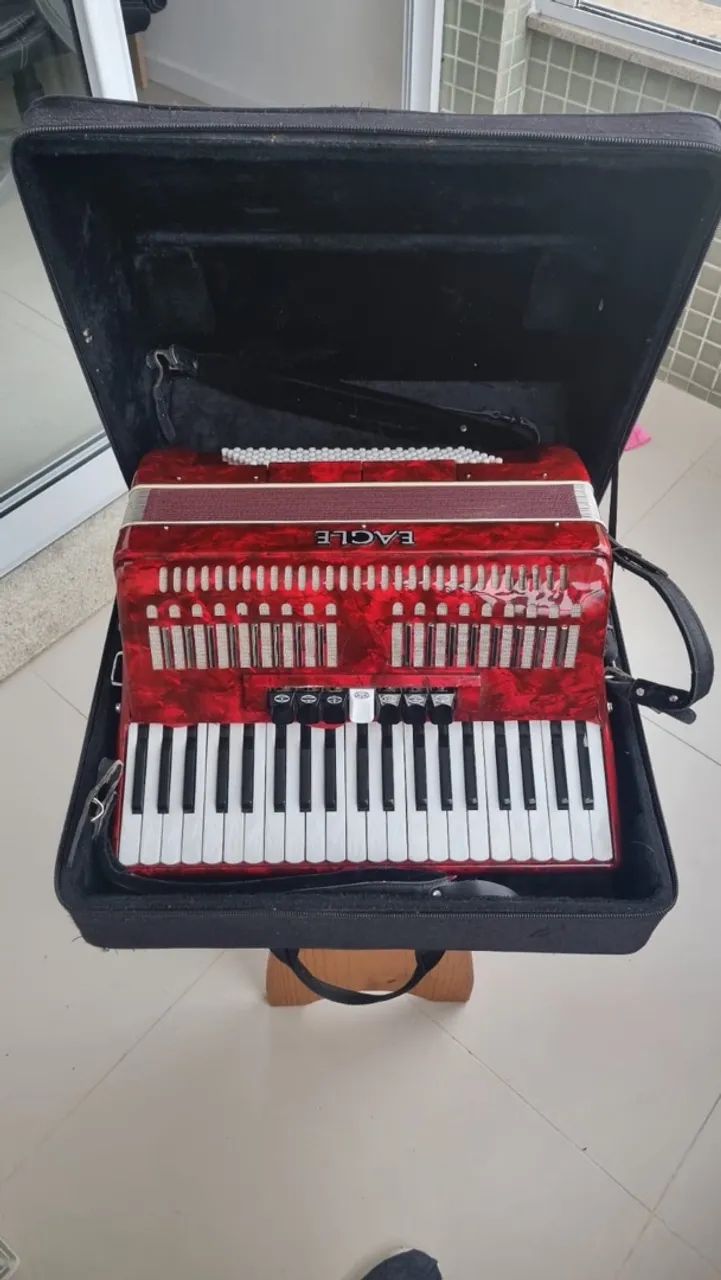 Acordeon Eagle 120 baixos - Foto 2