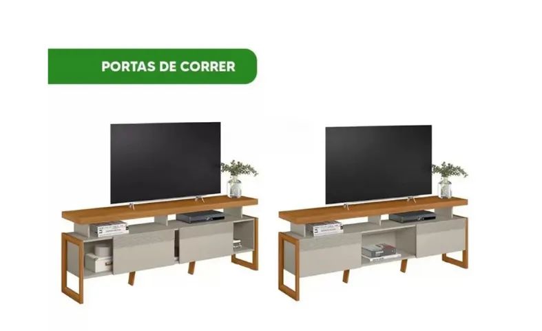 Rack Bancada para TV Linea Esmeralda - Foto 3
