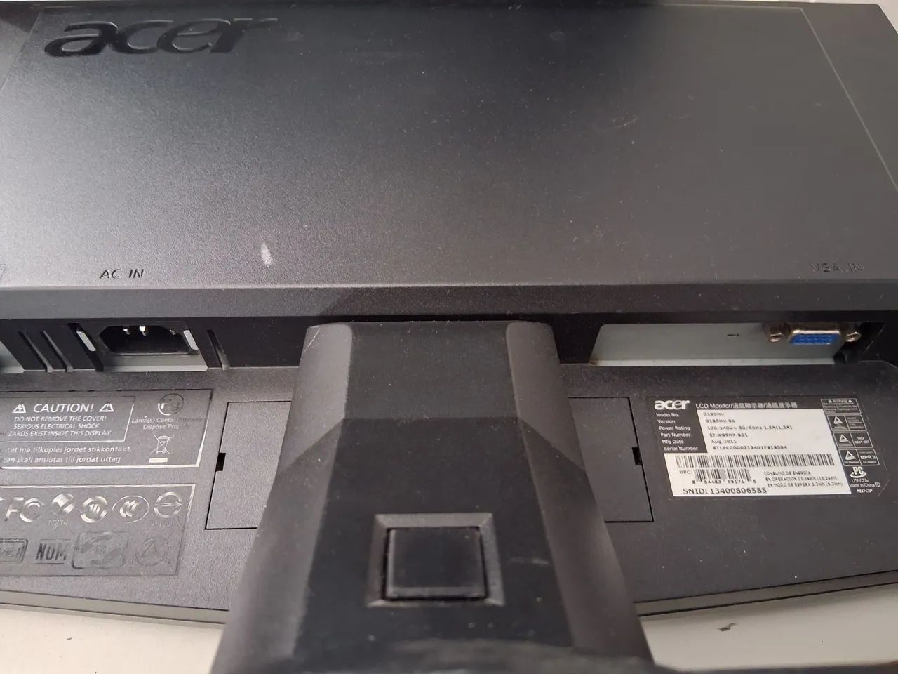 Monitor Acer G185HV - Foto 3