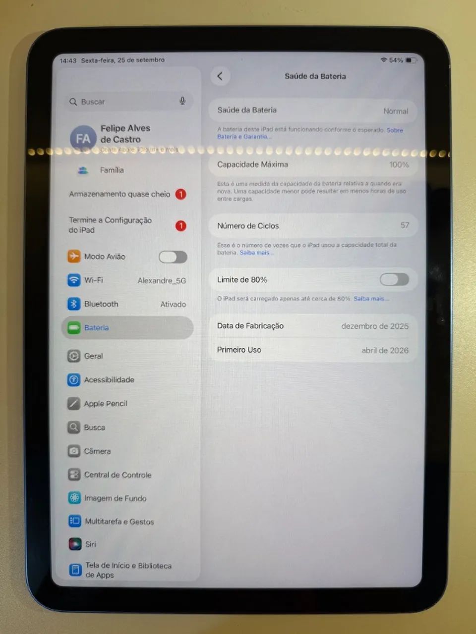IPAD 11(A16) 128GB  - ACEITO OLX PAY - Foto 2