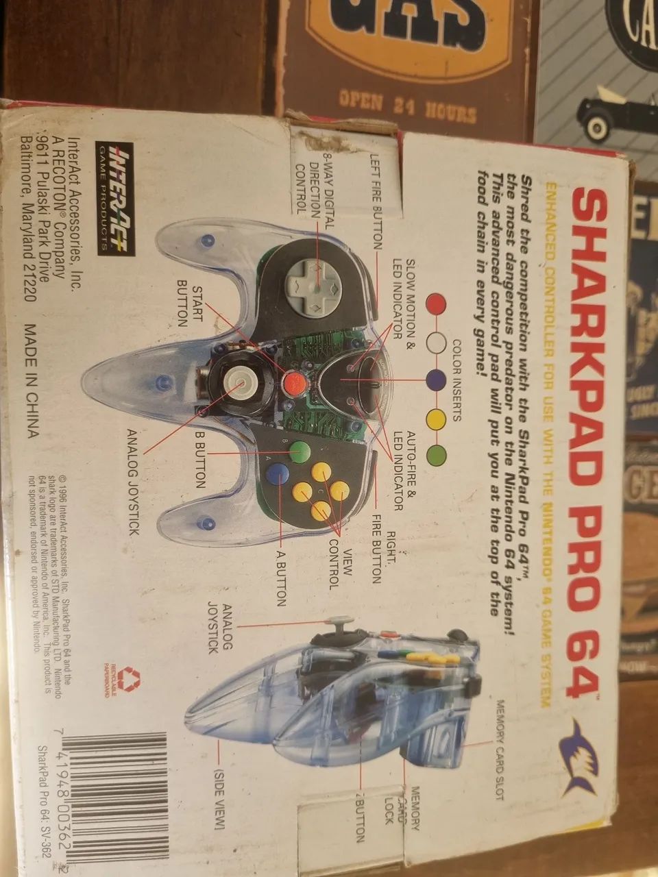 Controle sharkpad pro 64