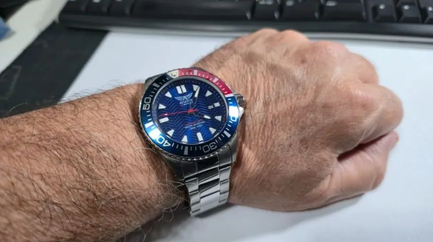 *Relógio Aviator F-Series 200mts Aço*