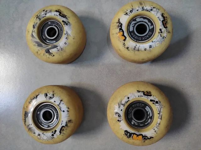 Rodinhas skate Black Sheep Smoke 53mm - Dureza 100A - Foto 6