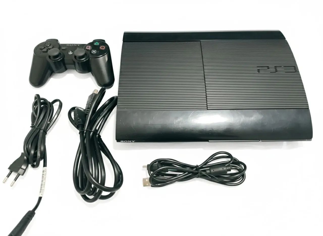 Playstation 3 super slim 500GB - desbloqueado (hen) + jogos grátis - Foto 4