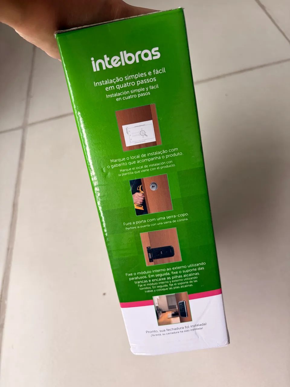 Fechadura Digital de Sobrepor Touch Screen FR 101 Preta Intelbras - Foto 3