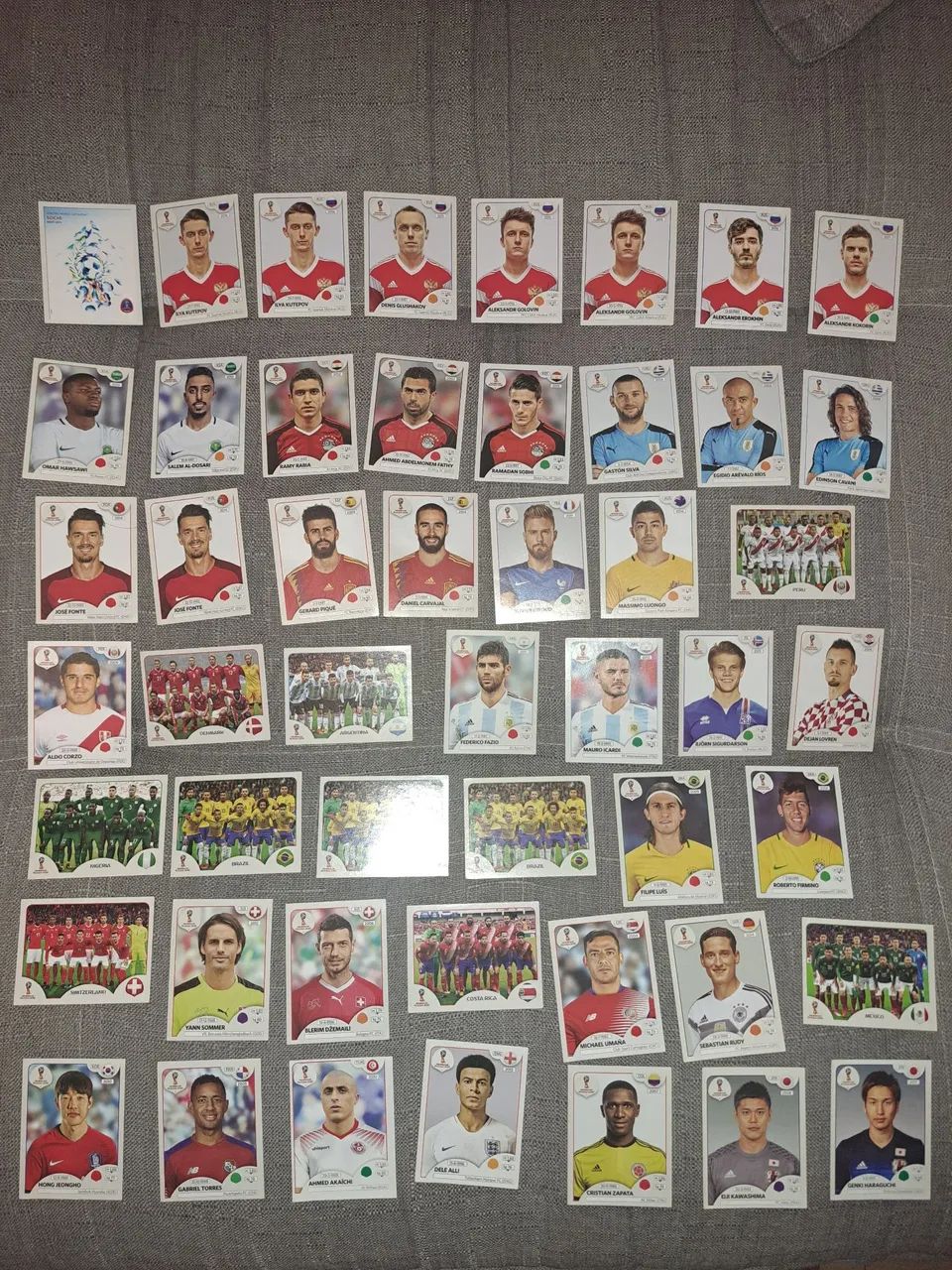 50 Figurinhas Copa do Mundo 2018