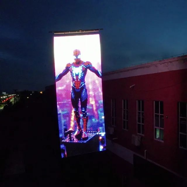 Tela LED vazada (Mesh) 1x2m Tela Voadora, LED Voador, Tela de LED para Drone - Foto 5