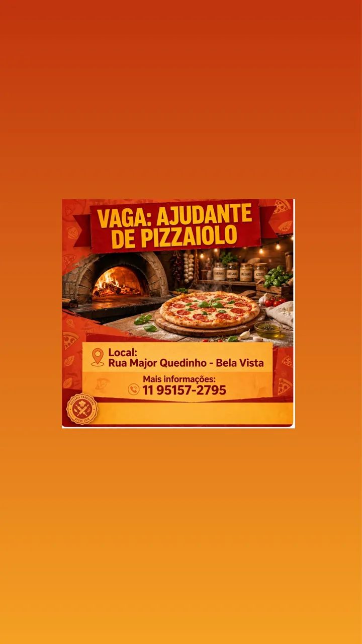 Ajudante de pizzaiolo  - Foto 2