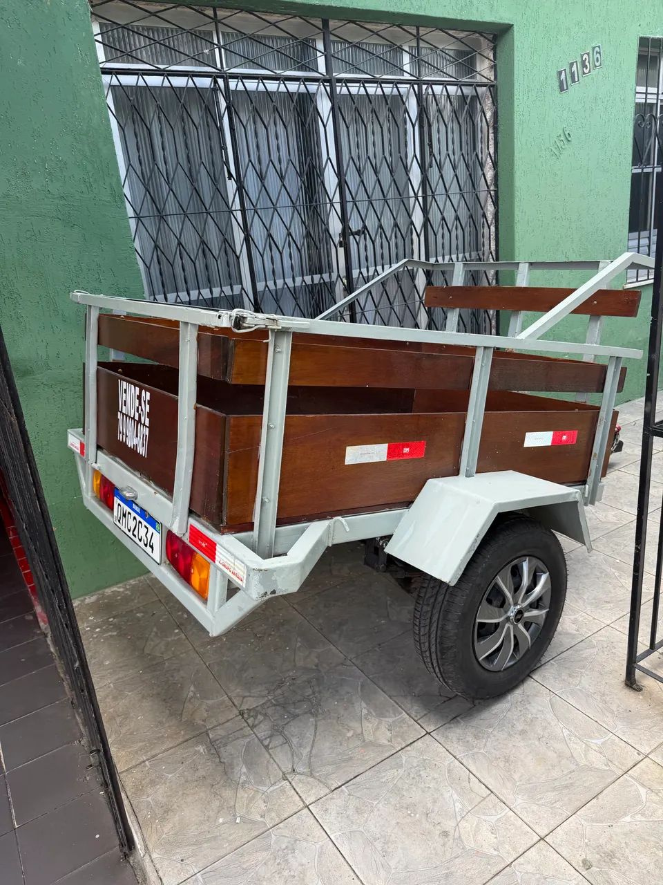 Vendo carrocinha 2 eixos super conservada 2018, valor 5.200,00 - Foto 2