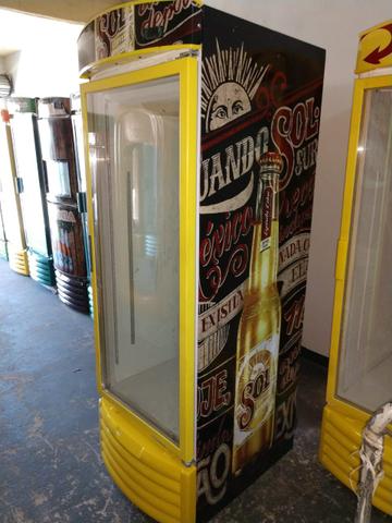Cervejeira porta de vidro da sol