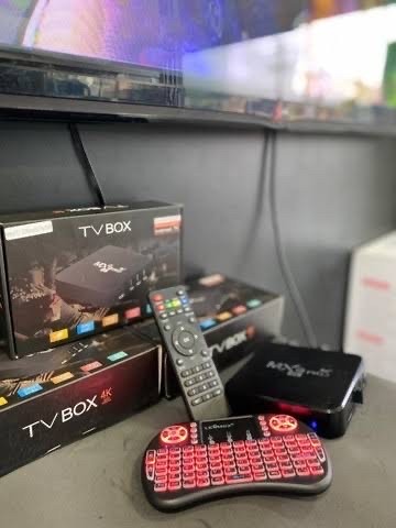 TvBox Mxq PRO 4K + Mini Teclado Grátis LACRADO