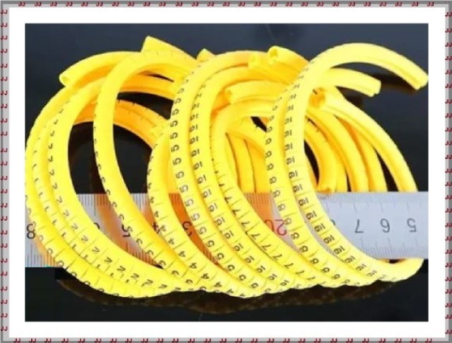 Identificador de cabos - Anilha numeradas - 1 milheiro para 2.5 a 4.5 mm - Foto 2