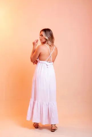 Vestido longo veste 36 ao 42 - Foto 2