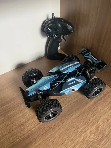 4wd controle remoto rc carros elétricos grande roda auto monster truck toy  presentes 01:16