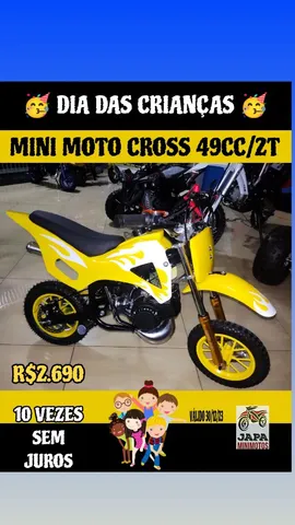 Mini moto barata trilha, extra