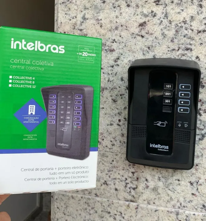 Interfone fechadura e porteiro coletivo para casa e condomínio. Produto novo e garantia
