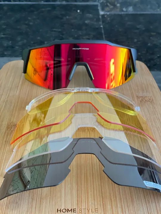 Óculos de Sol Esportivo Polarizado UV400 da Kapvoe, para Ciclismo, Beach Tênis, Corrida - Foto 4