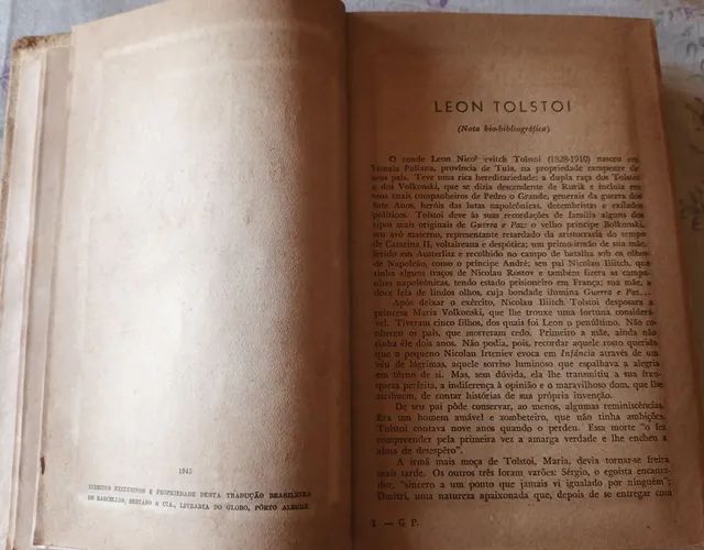 Livro Guerra e Paz - 1° volume - Foto 2