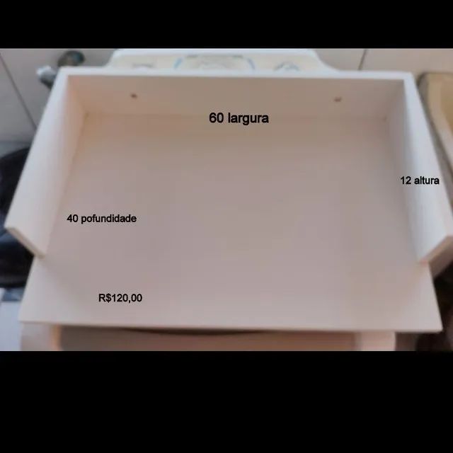 Suporte aéreo para microondas de MDF