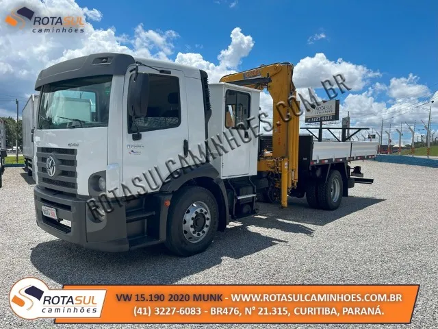 VW 15.190 2020 Munck e Cabine Suplementar