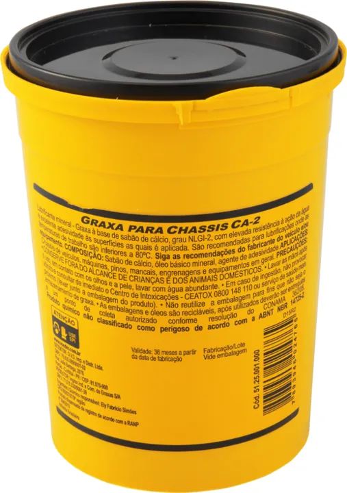 Graxa para chassis CA-2 NLGI 2 - 1 kg, VONDER  - Foto 2