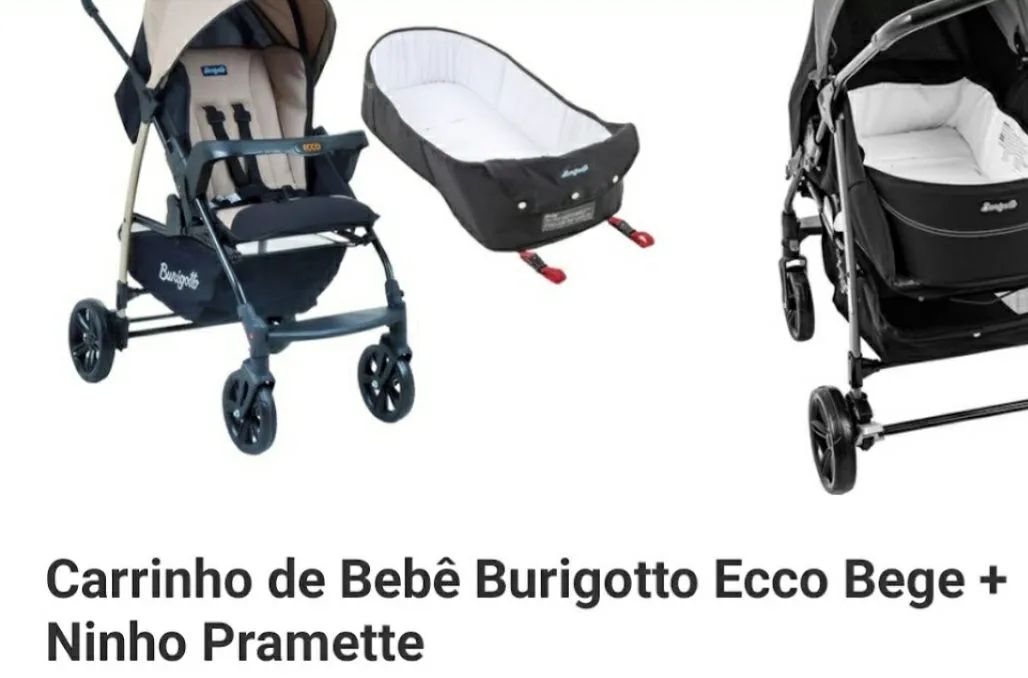 Carrinho Ecco Burigotto Bege<br><br>