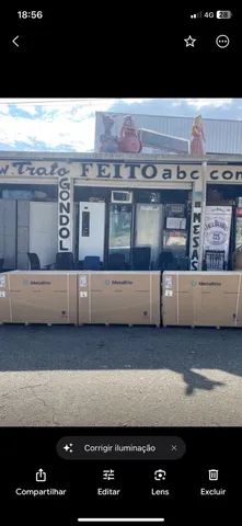 Freezer porta de vidro novo