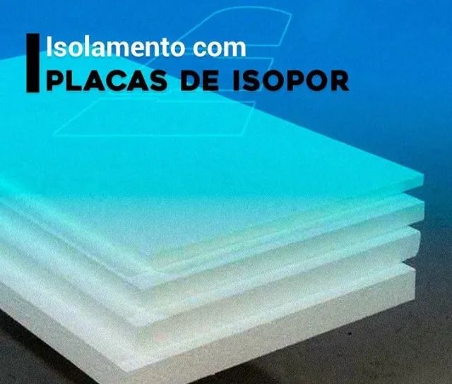 Isolamento com placas de isopor