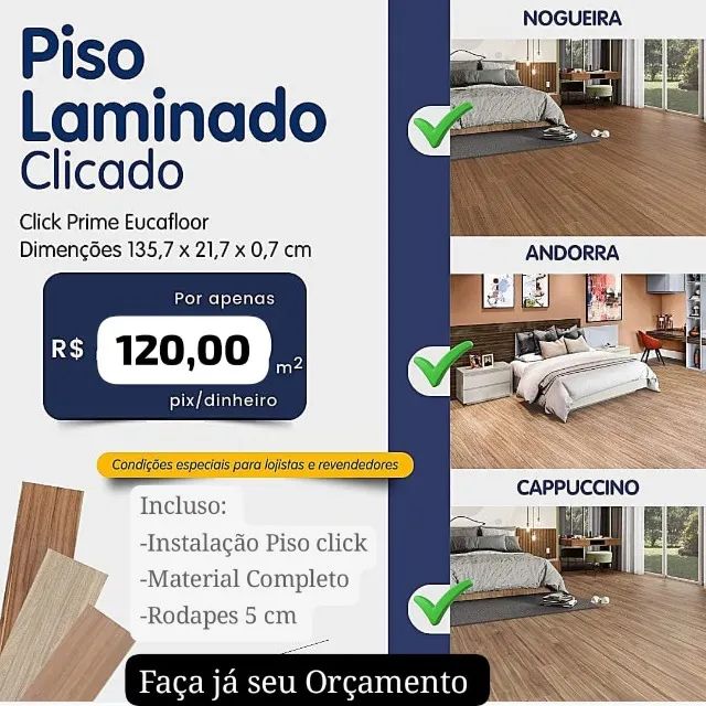 Piso vinílico 140 reais o m2 com mão de obra