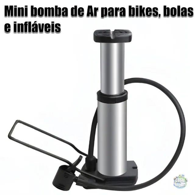 Mini bomba de Ar para bicicletas bolas e infláveis