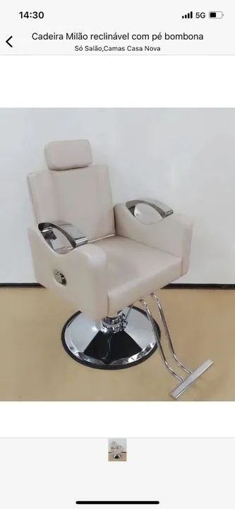 Cadeira Milão reclinável para barbearia ?
