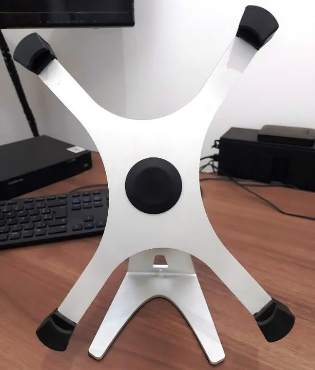 Suporte de Alumínio para Ipad/Ipad 2 para Mesa Cinza - Foto 2