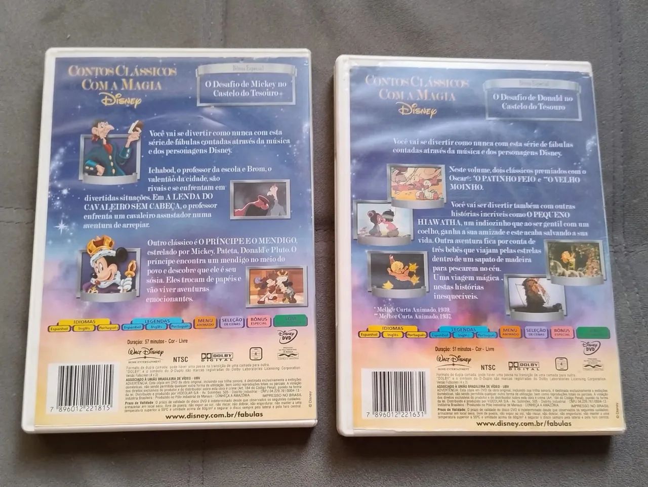 DVDS Wal Disney Fabulas Vol. 1e2 - Foto 3