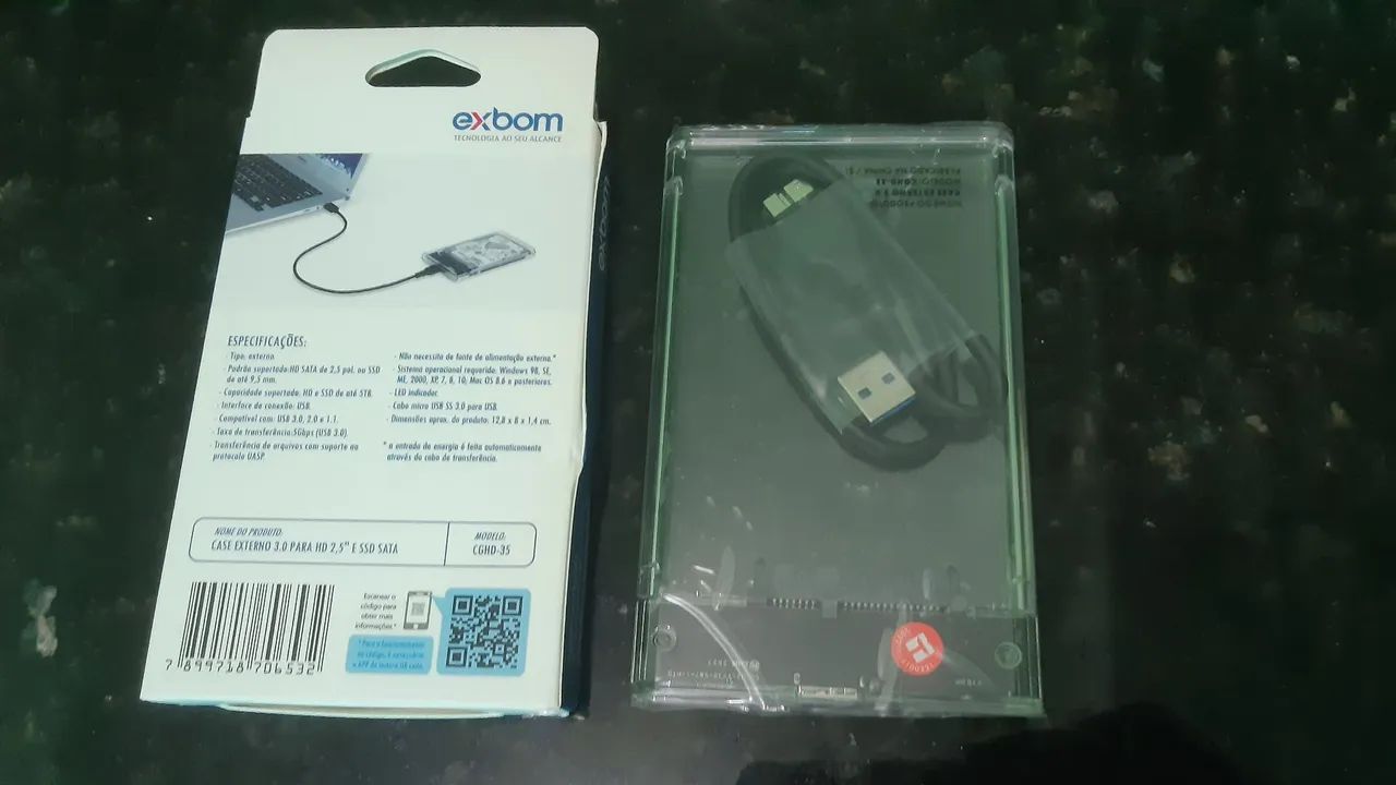 case hd externo 3.0 exbom - já é o menor preço - Foto 2