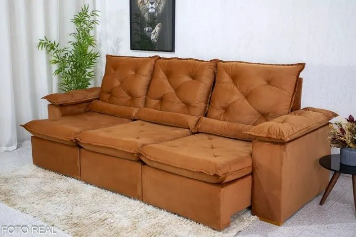 Pré Black Friday! Sofá Retrátil e Reclinável 413  - Tempo limitado.  - Foto 5