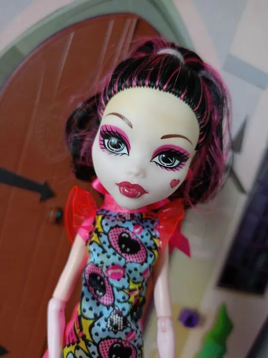 Monster High Draculaura Dead dot Gorgeous com *ROUPINHAS* Draculaura popart Ghouls - Foto 2