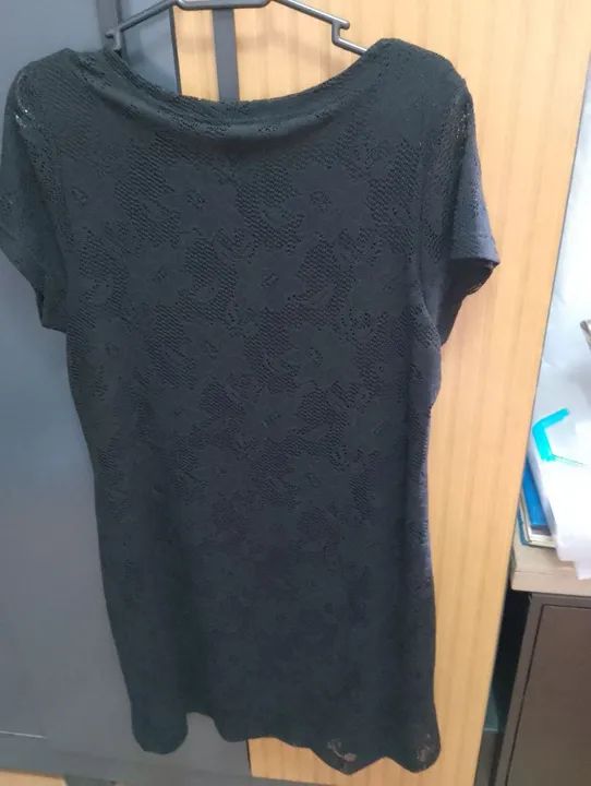 Vestido Preto de Renda, FORRADO DE EXCELENTE QUALIDADE E ESTADO  - Foto 4