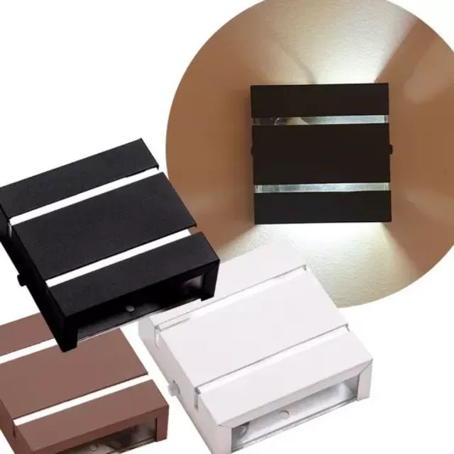 Arandela 2 Friso Externa Parede Muro Quadrada _ CS315 - Foto 3