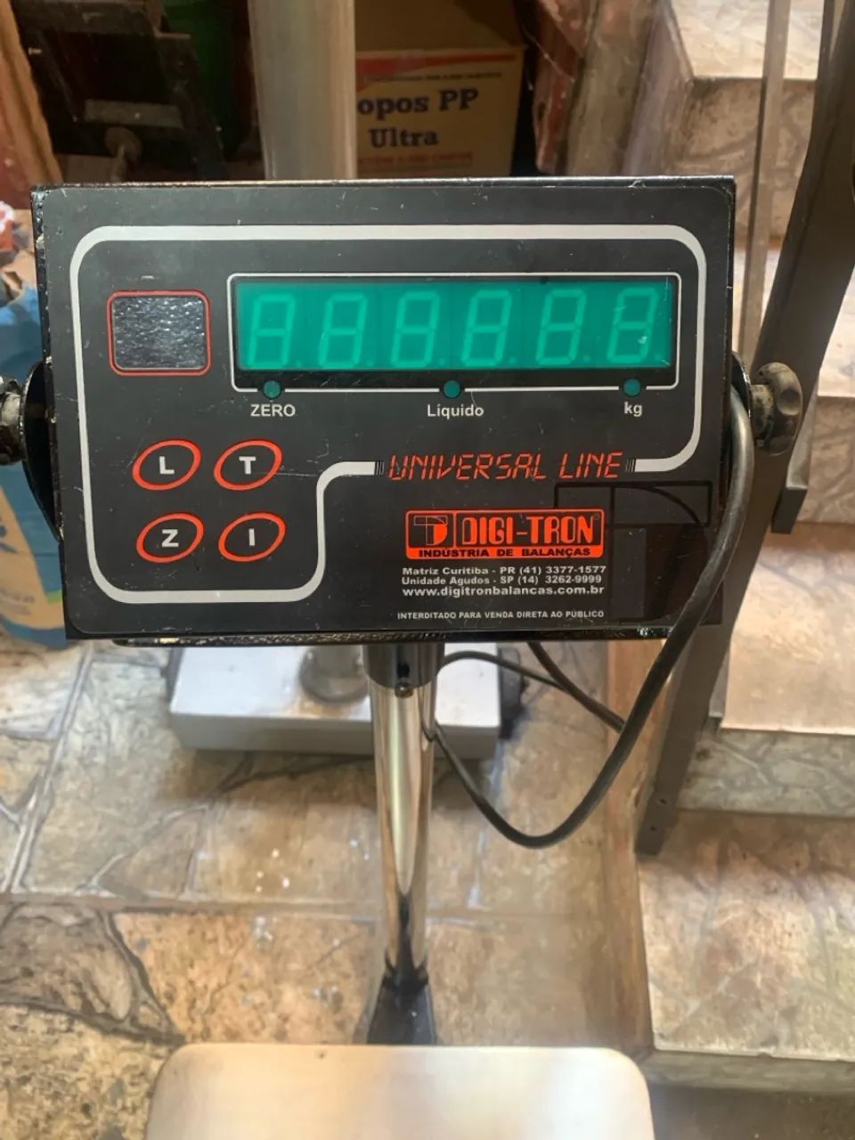 Balança Digital Comercial Digi-tron 300KG Com Bateria - Foto 2