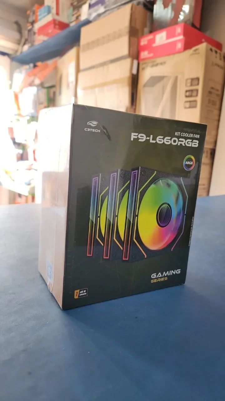 KIT COOLER F9-L660 ARGB C3TECH FRETE GRATIS 