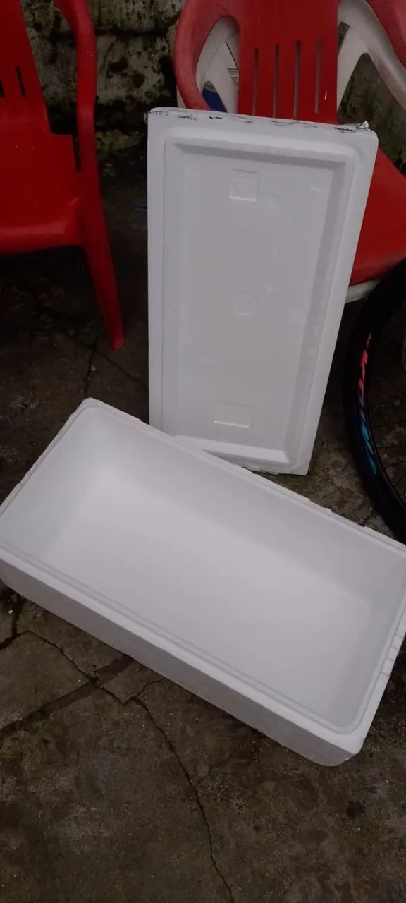 Caixa de isopor Comprimento 58 cm  Largura 41 cm Altura 17  - Foto 3