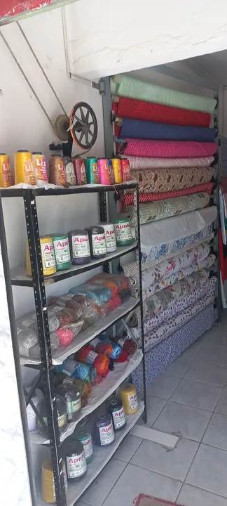 Loja de Tecidos, á venda todos os materiais.