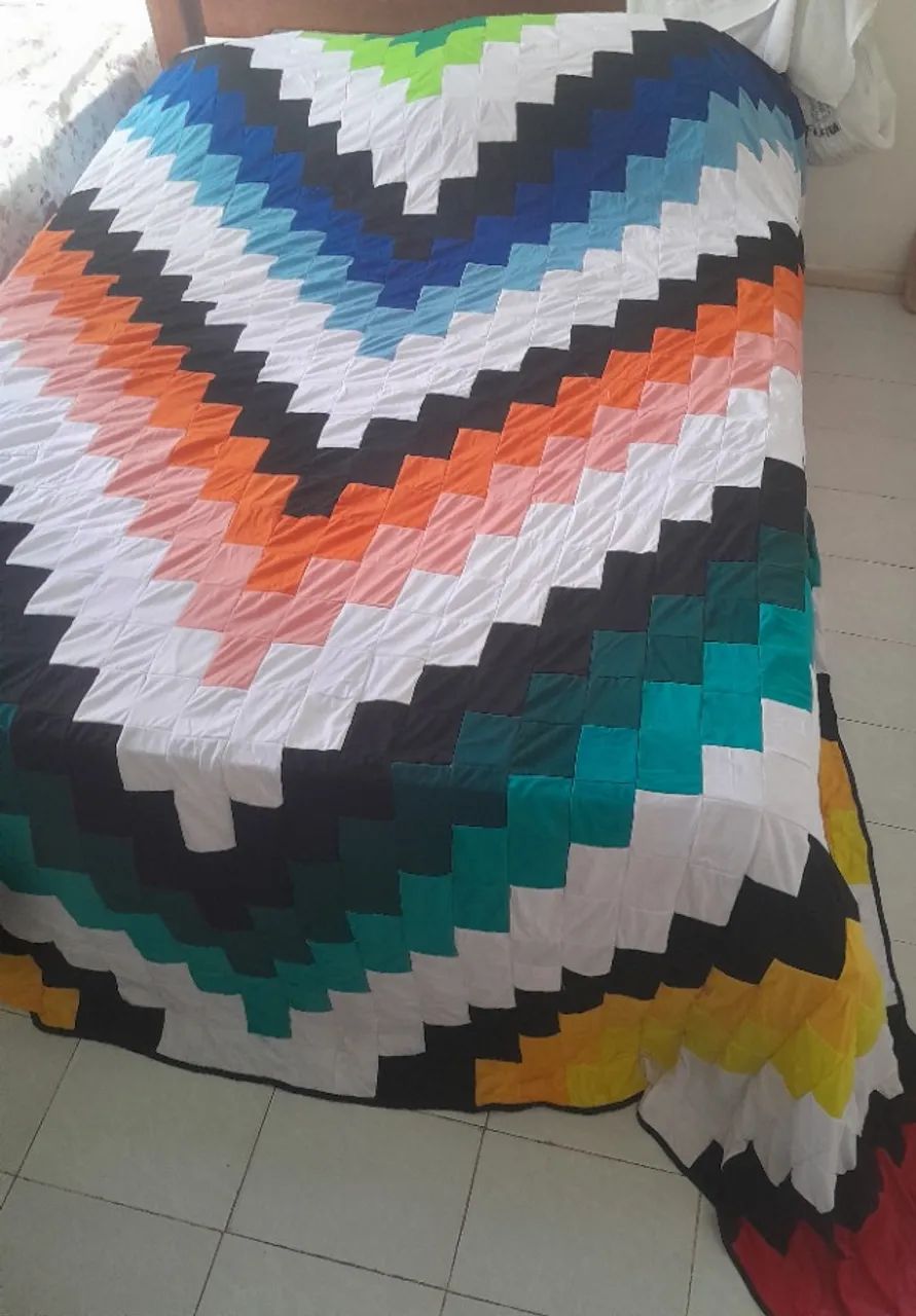 Imperdível Colcha Artesanal Gigante Nova Imperdível!