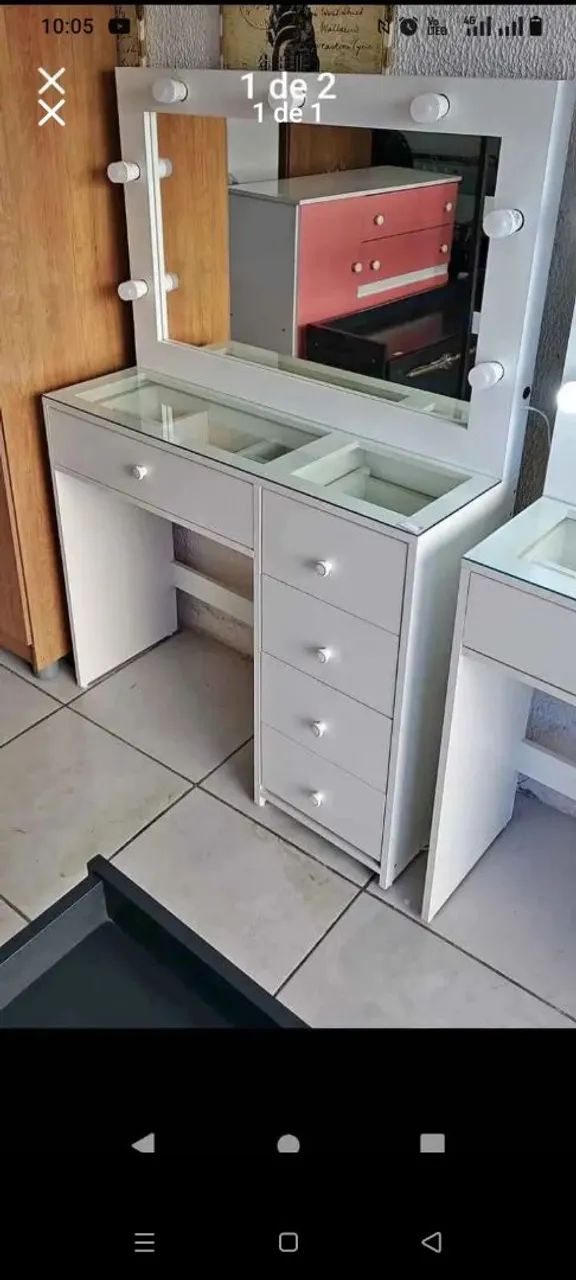 Penteadeira com espelho camarim NOVAS em estoque pronta entrega  - Foto 5