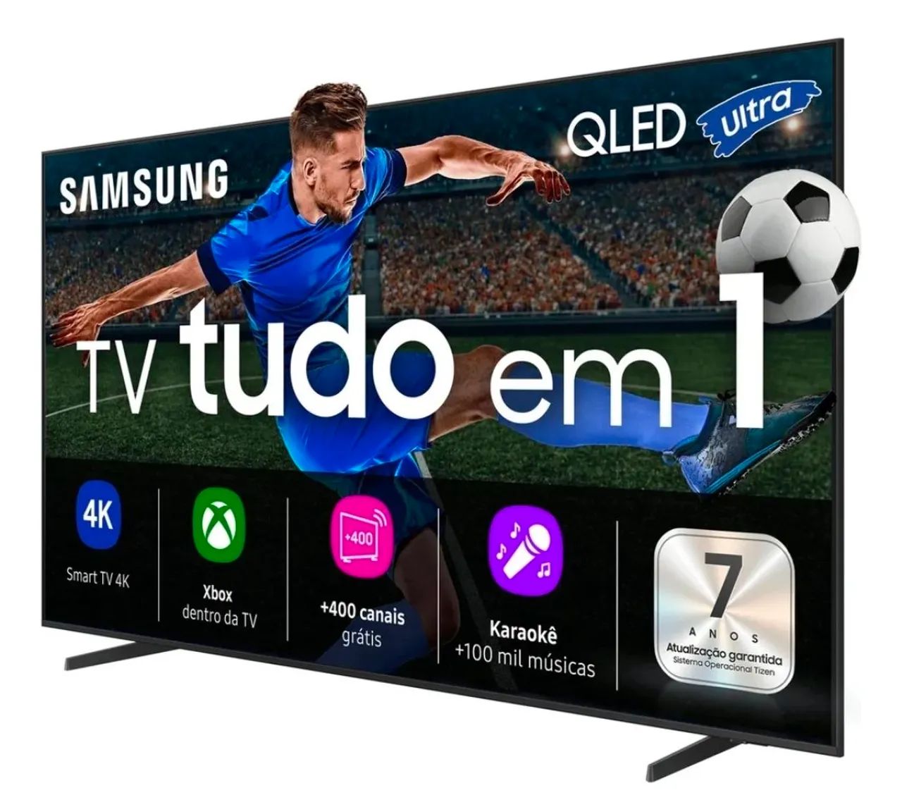 TV QLED 4K SAMSUNG 50 polegadas, nova, na caixa