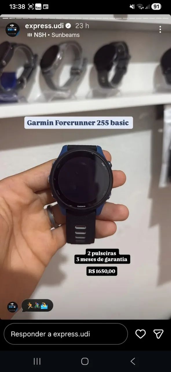 Relógio Garmin 255 Basic 
