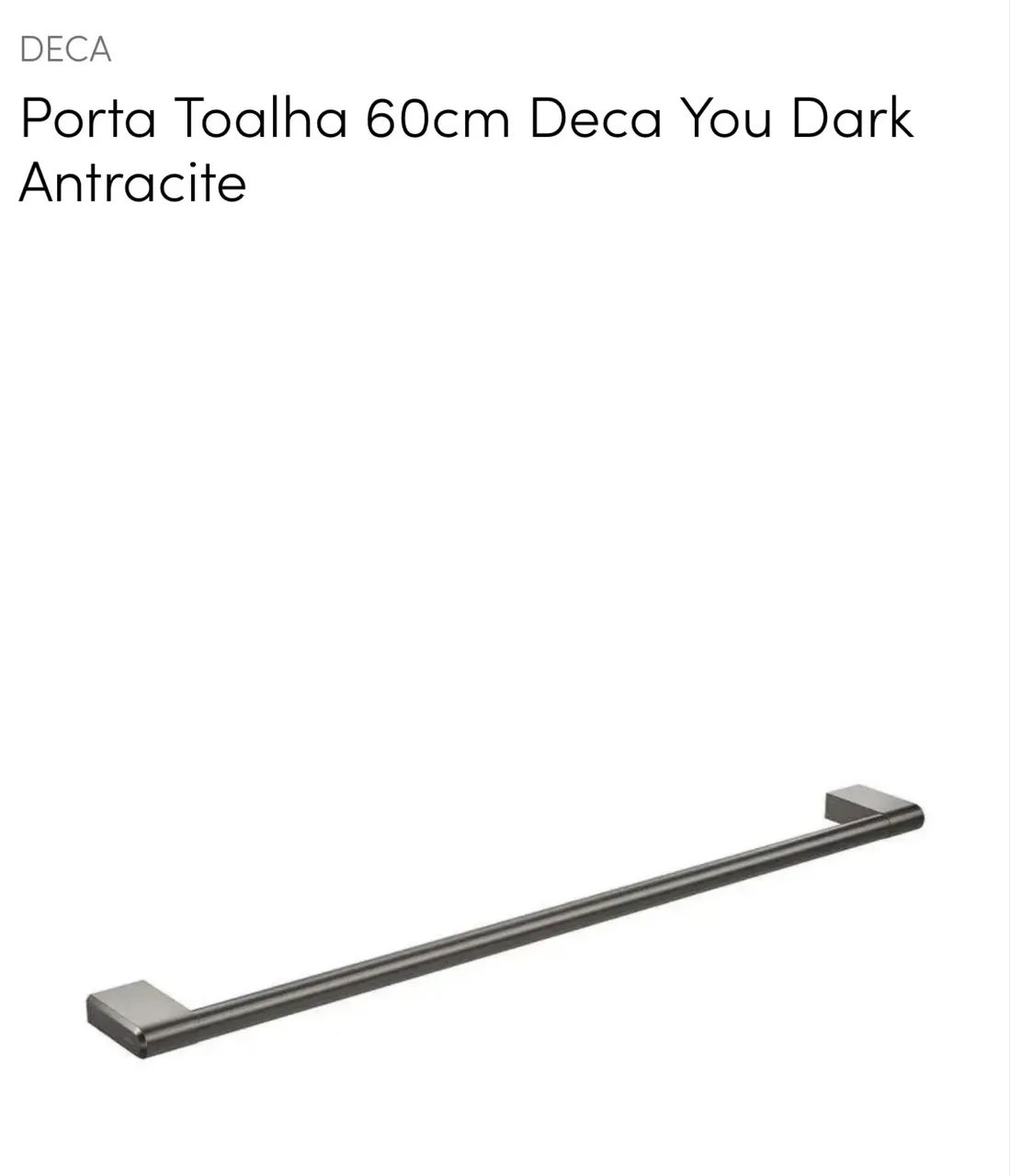 Porta Toalha Deca You - Dark Antracite