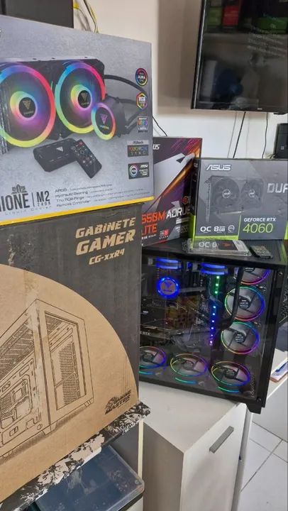 Pc Gamer Ryzen 5800x com RTX4060 de 8gb 32gb de Ram